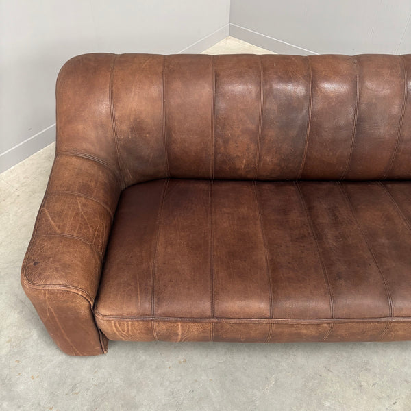 Vintage De Sede DS44 3 seat sofa with hocker, 1970s