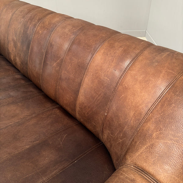 Vintage De Sede DS44 3 seat sofa with hocker, 1970s