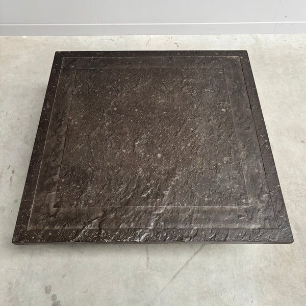 Stone and steel coffee table by Draenert, 1970s