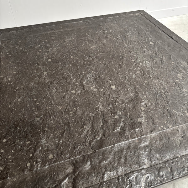 Stone and steel coffee table by Draenert, 1970s