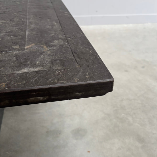 Stone and steel coffee table by Draenert, 1970s