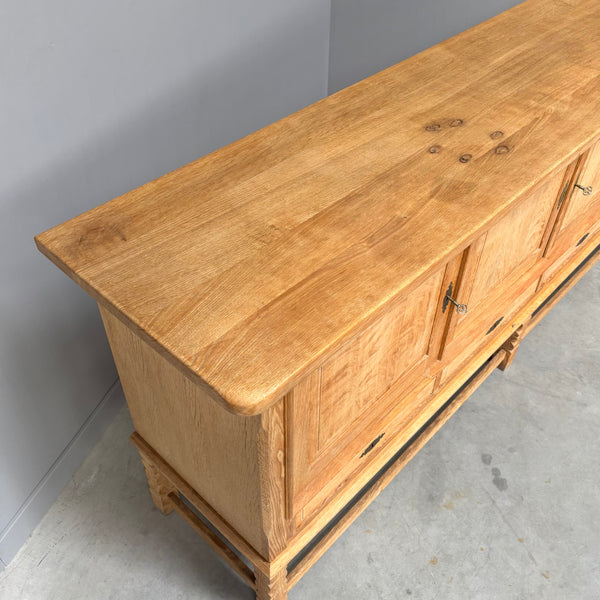 Solid oak sideboard by Henny Kjaernulf, 1960s