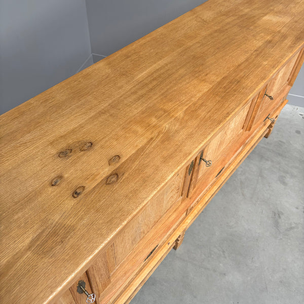 Solid oak sideboard by Henny Kjaernulf, 1960s