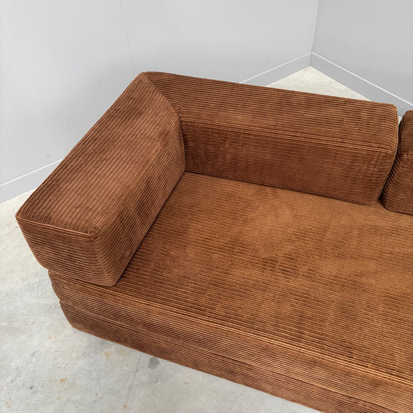 1970s Corduroy sofa / daybed
