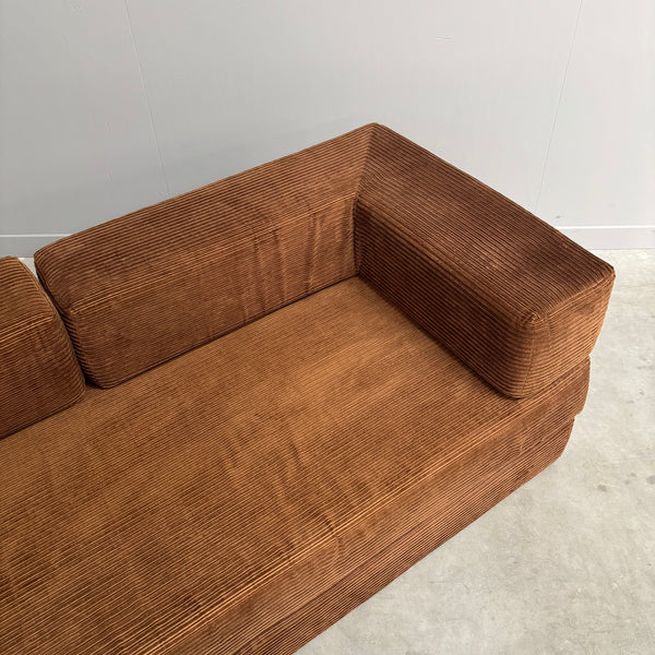 1970s Corduroy sofa / daybed