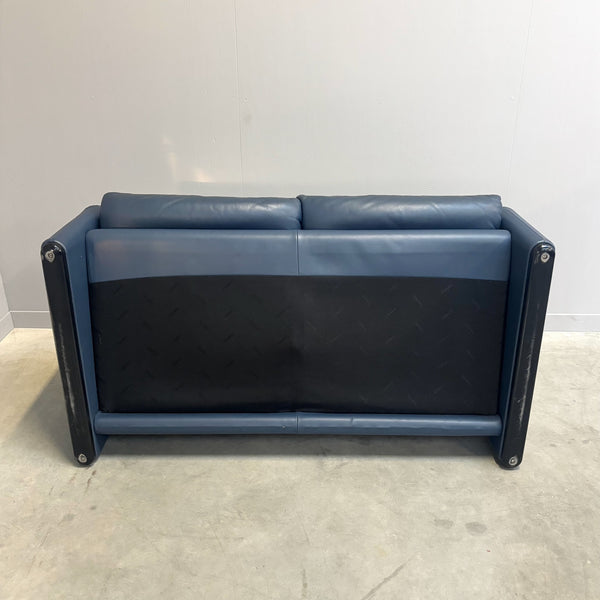 Leather Cassina Maralunga sofa, 1980s