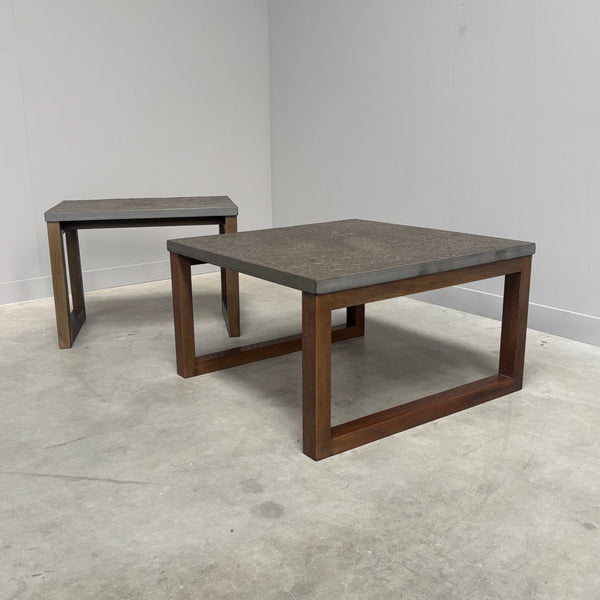 Set vintage stone side tables, 1970s