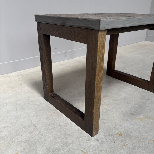Set vintage stone side tables, 1970s