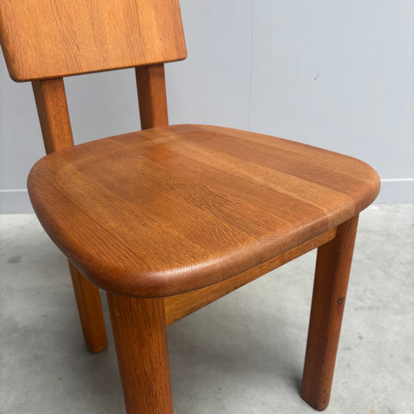 Vintage oak dining chairs by Wasa, 1990s