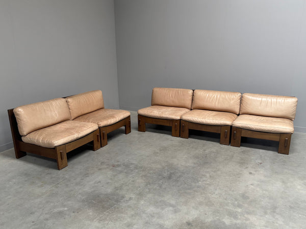 Mid century brutalist lounge group, 1970s