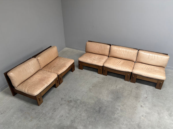 Mid century brutalist lounge group, 1970s