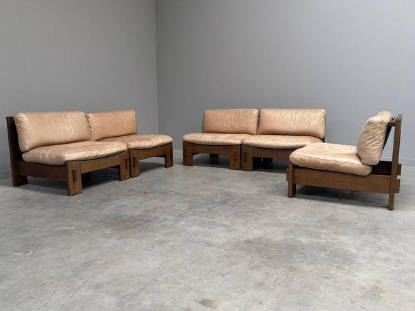 Mid century brutalist lounge group, 1970s