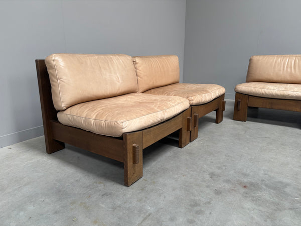 Mid century brutalist lounge group, 1970s