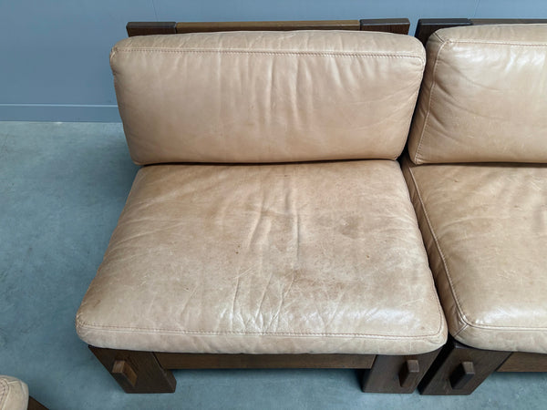Mid century brutalist lounge group, 1970s