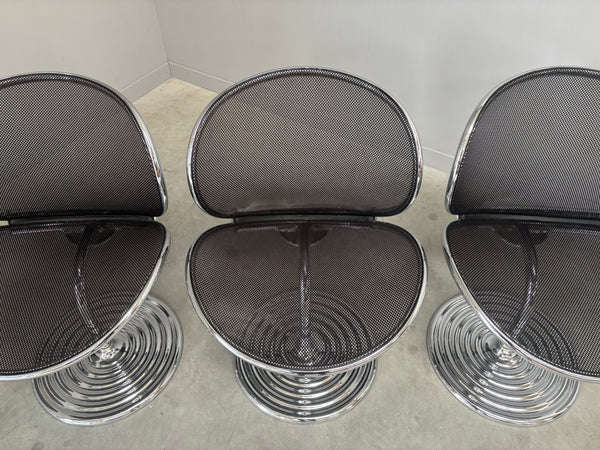 Set O-line dining chairs by Herbert Ohl, Wilkhahn 1980s