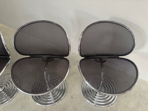 Set O-line dining chairs by Herbert Ohl, Wilkhahn 1980s