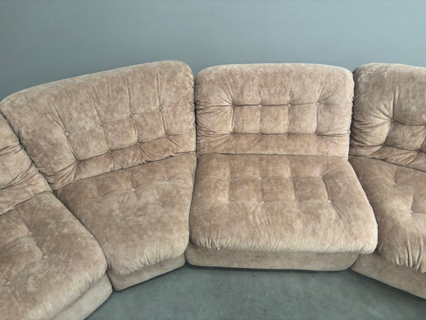 Vintage XXL round modular sofa, 1970s