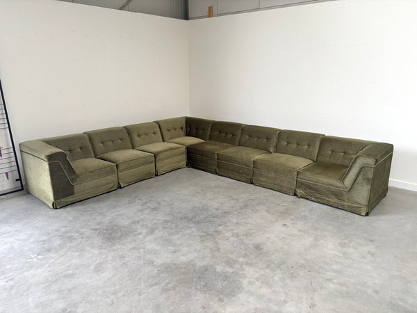 Large U shape modular sofa, 1970s