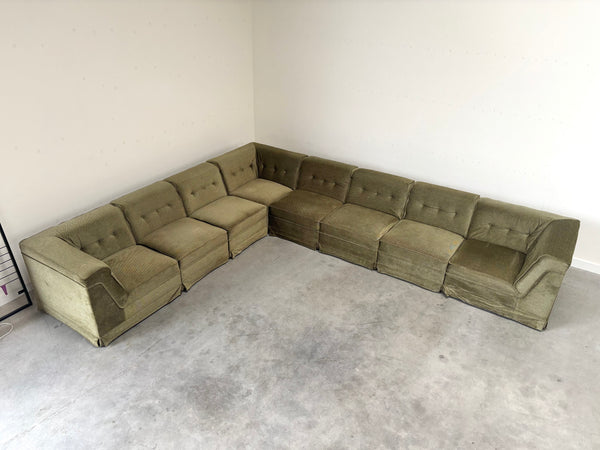 Large U shape modular sofa, 1970s