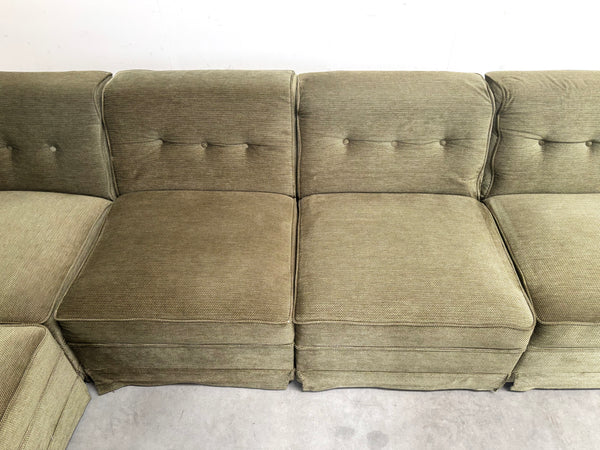 Large U shape modular sofa, 1970s