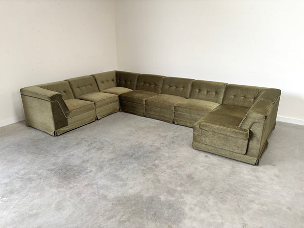 Large U shape modular sofa, 1970s