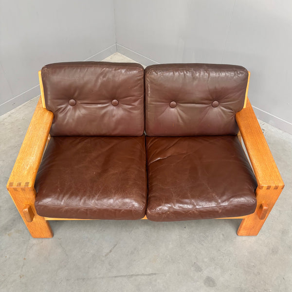 Vintage Asko Bonanza 2 seat sofa, Finland 1960s