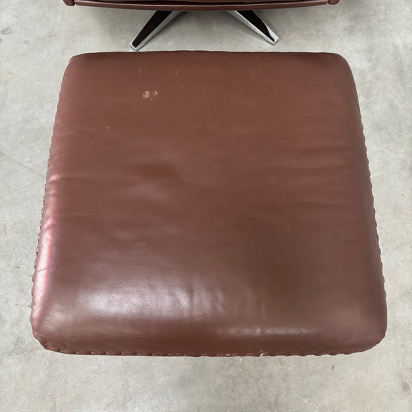 De Sede DS31 lounge chair with hocker, Switzerland 1970s