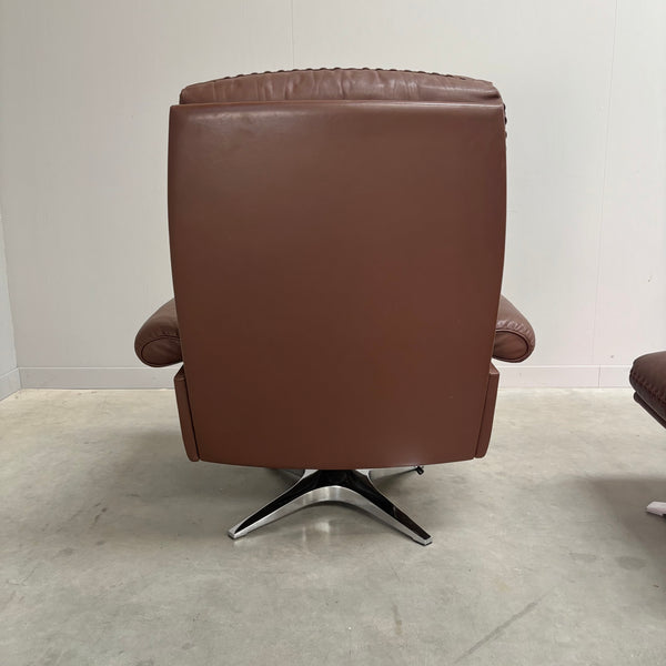 De Sede DS31 lounge chair with hocker, Switzerland 1970s