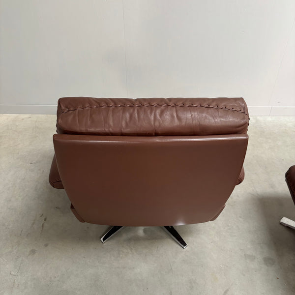 De Sede DS31 lounge chair with hocker, Switzerland 1970s