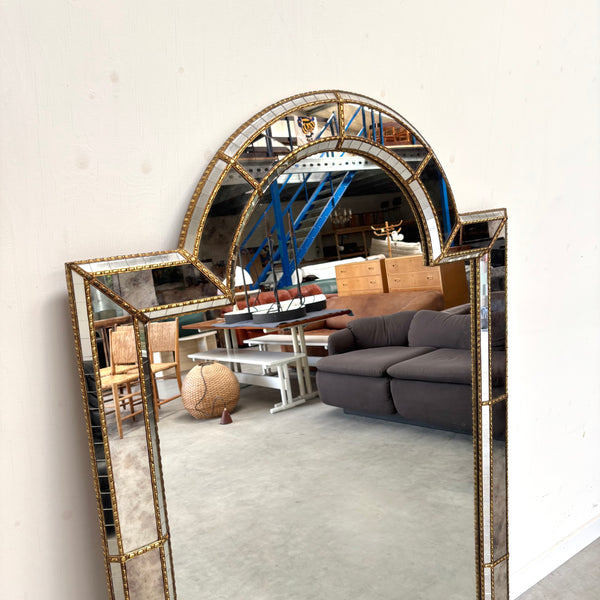 XL Holywood Regency style mirror, 1980s