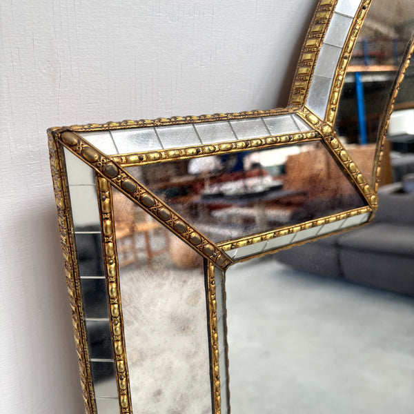 XL Holywood Regency style mirror, 1980s