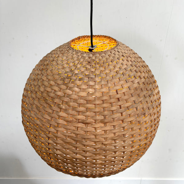 XL wicker pendant, 1960s