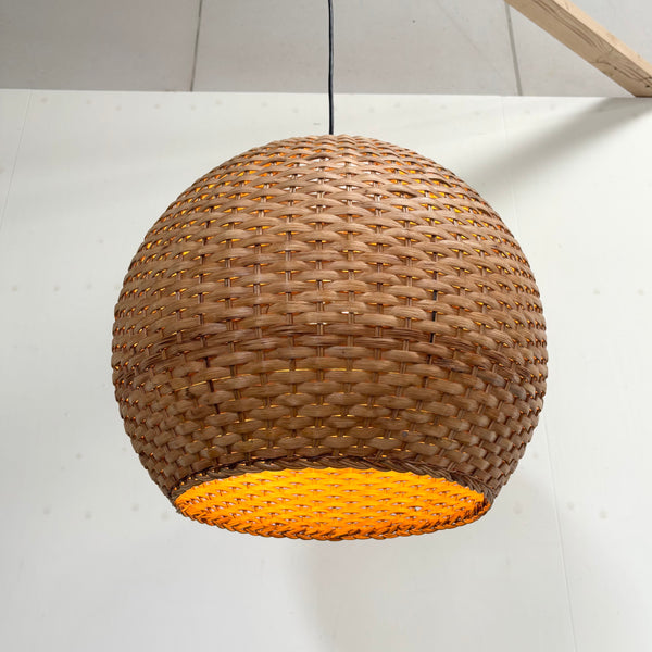 XL wicker pendant, 1960s