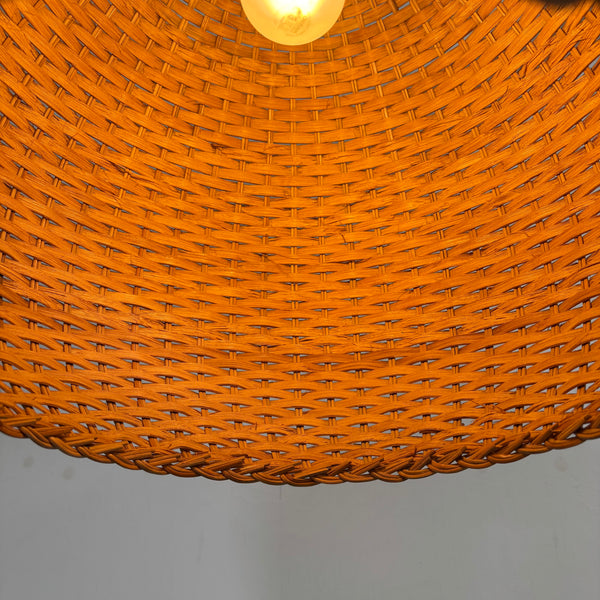 XL wicker pendant, 1960s