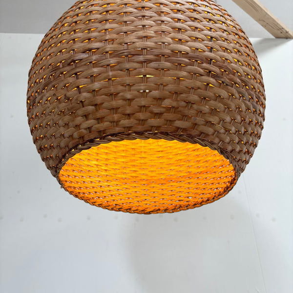 XL wicker pendant, 1960s