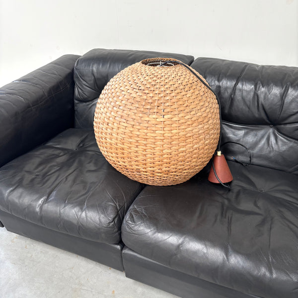 XL wicker pendant, 1960s