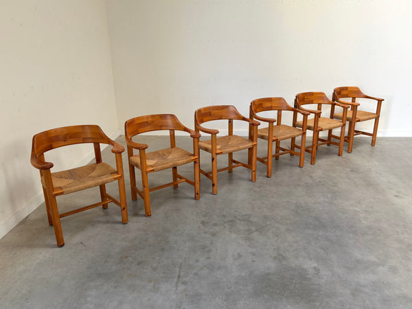 Set of 6 Daumiller dining chairs, 1970s