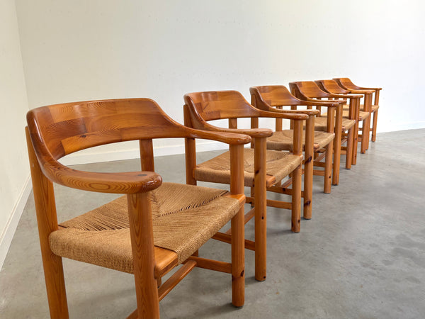 Set of 6 Daumiller dining chairs, 1970s