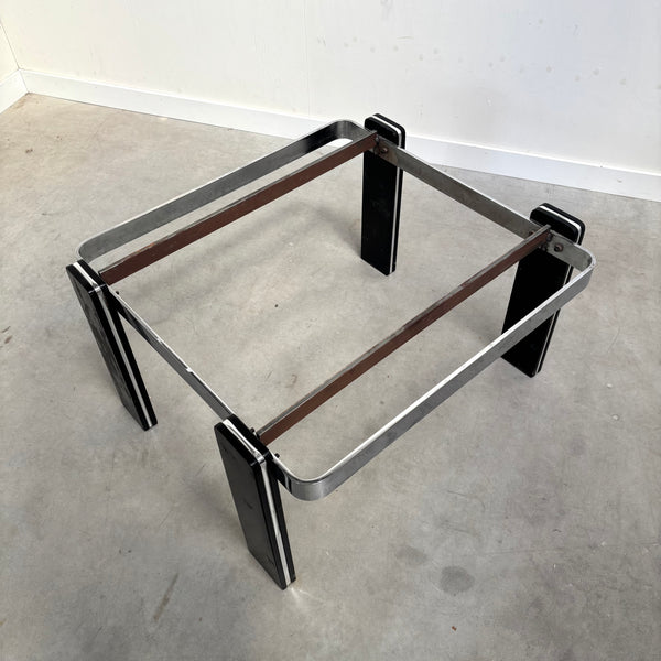 Vintage marble, chrome coffee table, 1970s