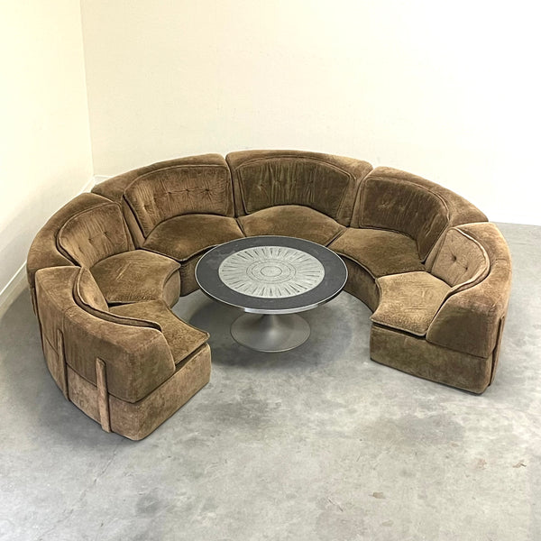 Round / curved sofa, 1970s