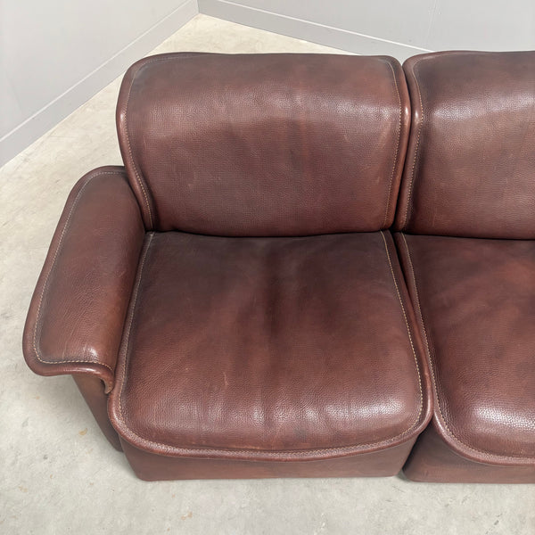 De Sede DS12 3 seat sofa, Switzerland 1970s