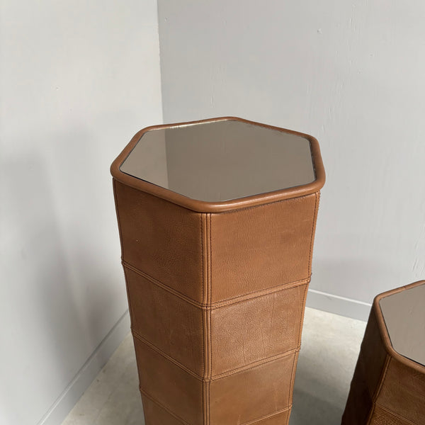 Vintage De Sede pedestal set, 1970s