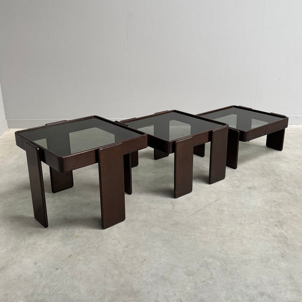 Vintage Cassina nesting tables by Gianfranco Frattini, Italy 1960s