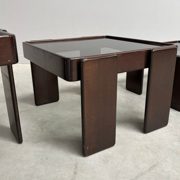 Vintage Cassina nesting tables by Gianfranco Frattini, Italy 1960s