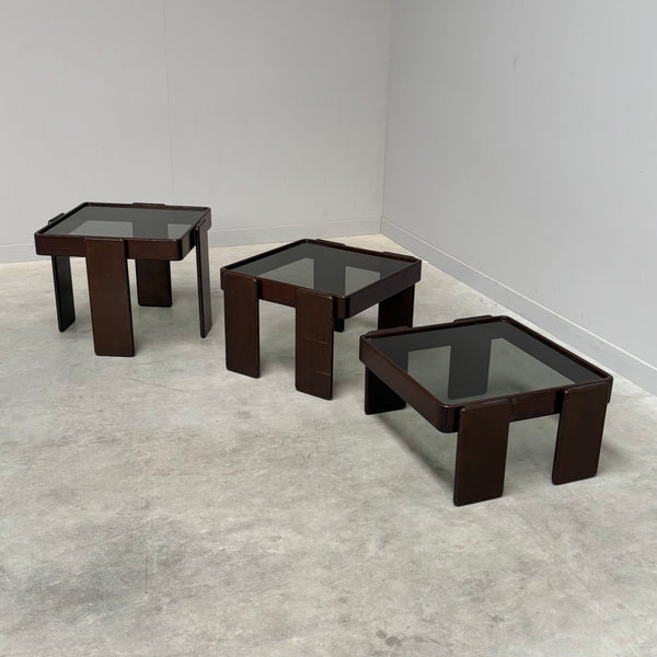 Vintage Cassina nesting tables by Gianfranco Frattini, Italy 1960s