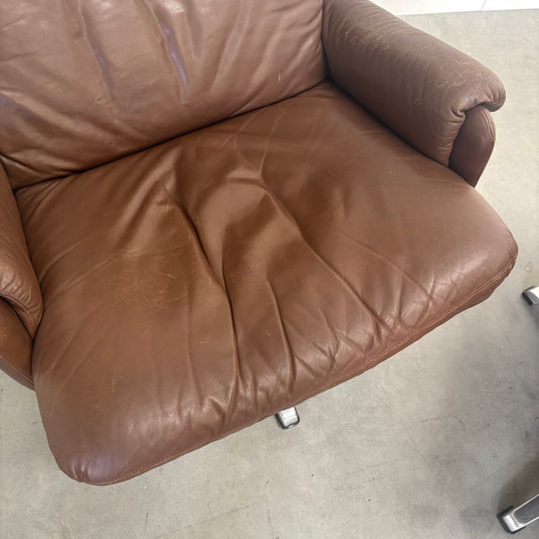 Lounge chair with hocker by Carl Straub, 1960s