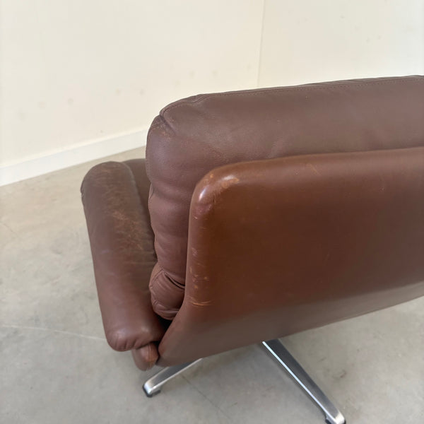 Lounge chair with hocker by Carl Straub, 1960s