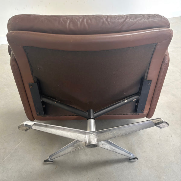 Lounge chair with hocker by Carl Straub, 1960s