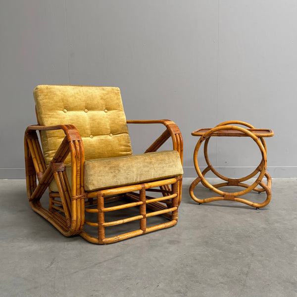 Bamboo and rattan chair by Paul Frankl, USA 1960s