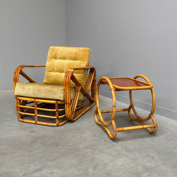 Bamboo and rattan chair by Paul Frankl, USA 1960s